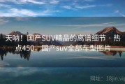 天呐！国产SUV精品的离谱细节 · 热点450，国产suv全部车型图片