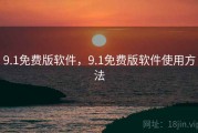 9.1免费版软件，9.1免费版软件使用方法