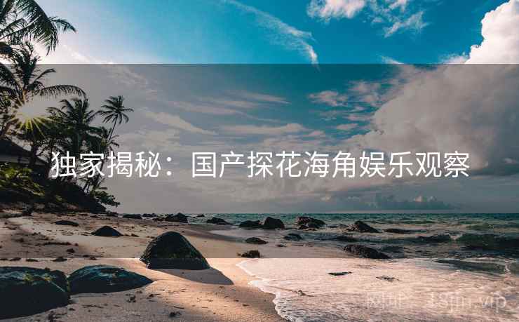 独家揭秘：国产探花海角娱乐观察