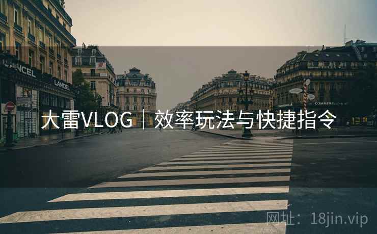 大雷VLOG|效率玩法与快捷指令 大雷VLOG|效率玩法与快捷指令